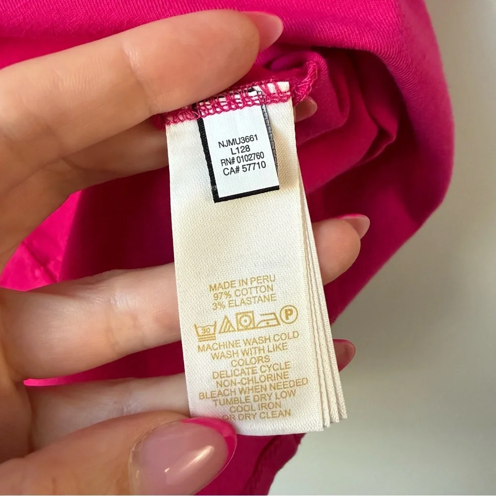 Kate‎ Spade Keyhole Bow Back Tank Top Hot Pink M